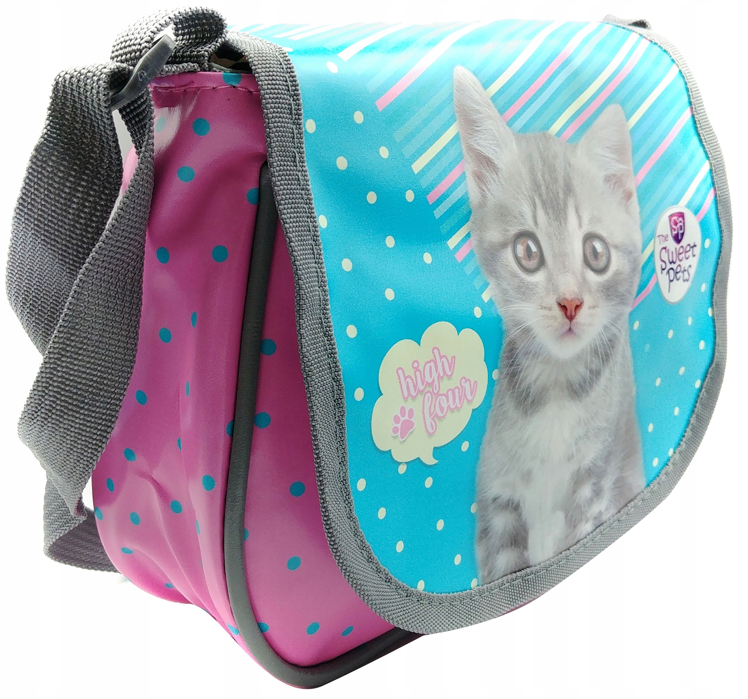 TOREBKA DLA DZIEWCZYNKI NA PASKU TOREBECZKA KOTEK EAN (GTIN) 5901276094869