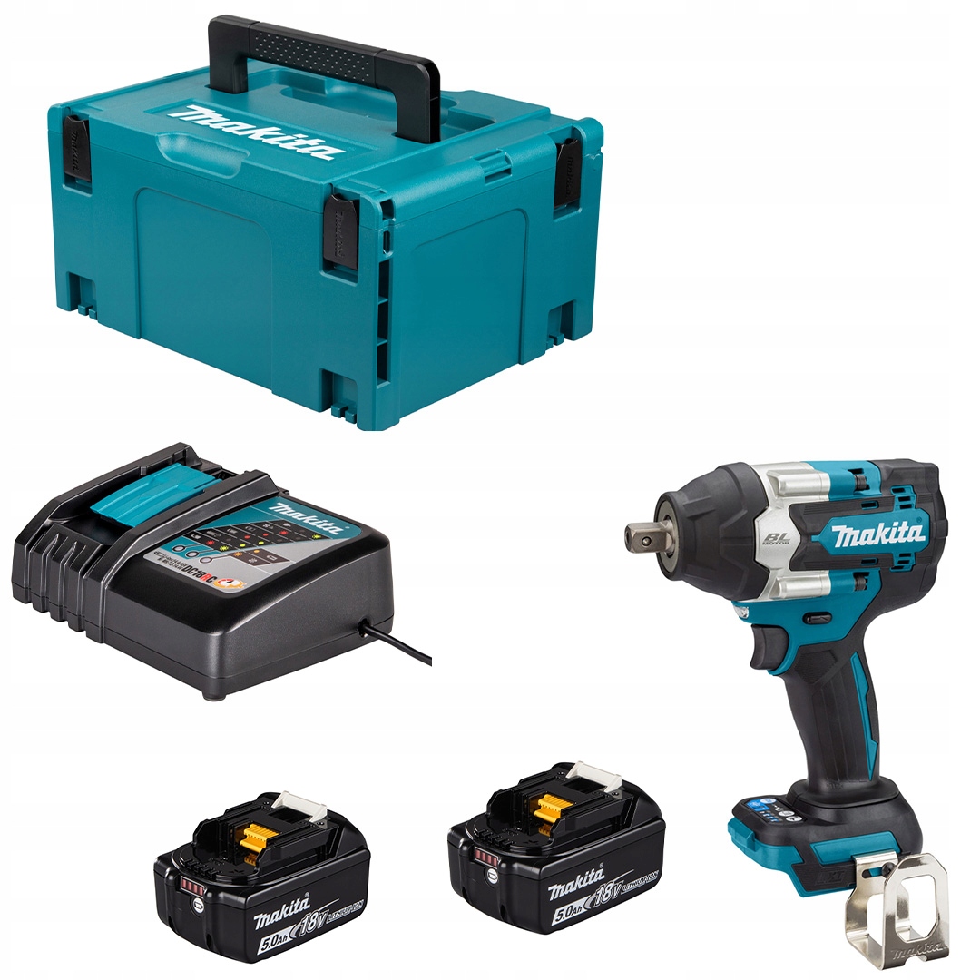 Rázový uťahovák Makita DTW701RTJ Lxt 18V Bl Xpt 1/2" 700Nm 2x5Ah kufor