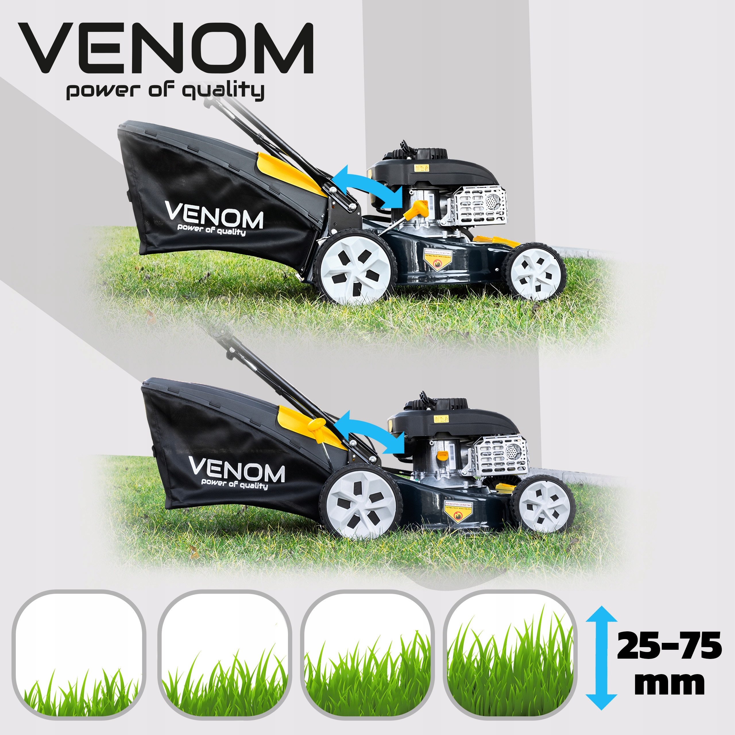 MOCNA KOSIARKA SPALINOWA VENOM 41CM POTĘŻNY SILNIK Z NAPĘDEM ZESTAW 9W1 XXL Producent silnika Zongshen