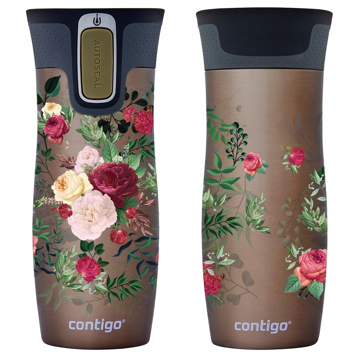 Termohrnek Contigo West Loop 2.0 470 ml květiny latte