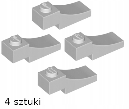 

Lego 70681 łuk odwrócony 1x3 jasny szary 4 szt