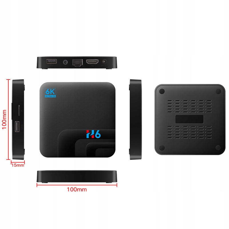 SMART BOX TV 2+16GB HDR ANDROID10.0 ODTWARZACZ 6K Model NSH6216B