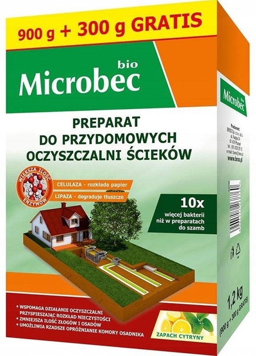 

Microbec Bio 10 x Więcej Aktywnych Bakterii 1,2 kg