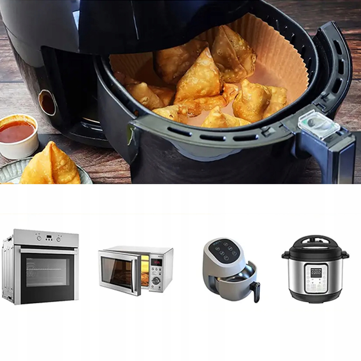 PAPIER DO PIECZENIA 100SZT DO FRYTOWNICY NATURALNY Kod producenta je0162