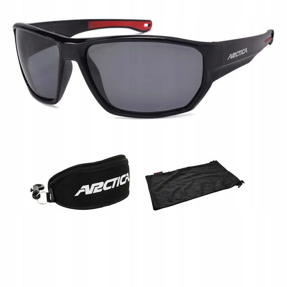 Arctica sportovní černé polarizační sluneční brýle S359A