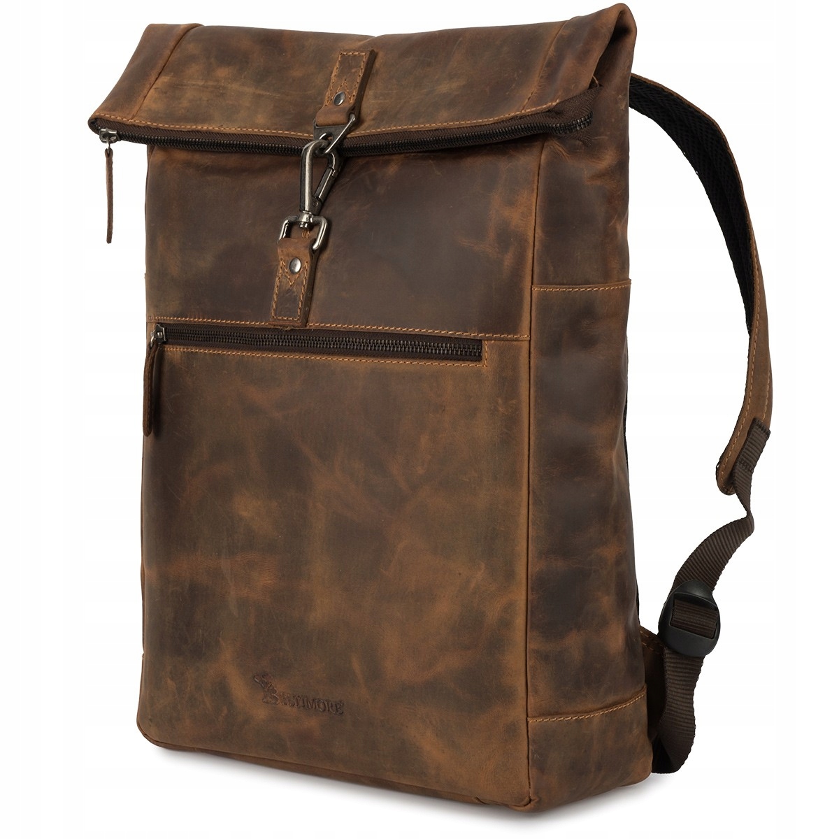 Batoh na notebook 15,6 business velký A4 prostorný hnědý premium