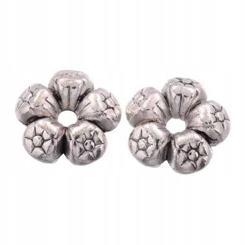 PRM603 Przekładka metalowa 7,5x3,5mm 5szt stare srebro