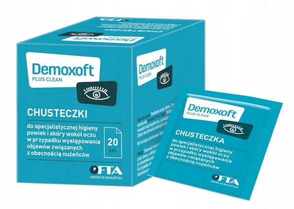 

Demoxoft Plus Clean chusteczki do oczu 20 saszetek