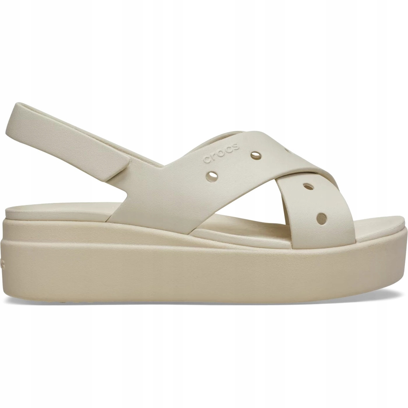 Crocs Dámské sandály Brooklyn 4U Cross Strap 212254-2MC Béžové 41-42