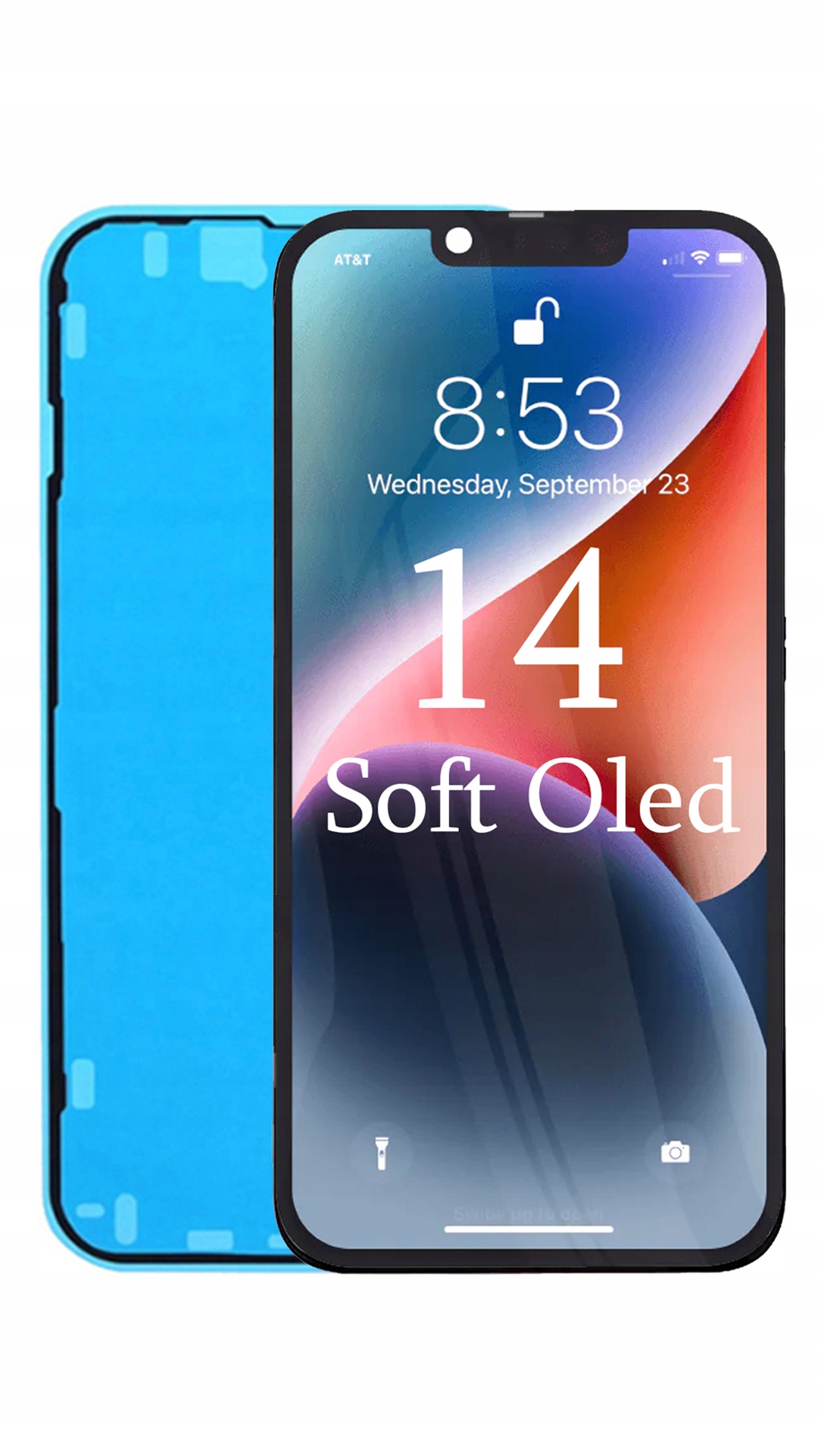 Soft Oled náhradní displej pro Apple iPhone 14, vyměnitelný IC