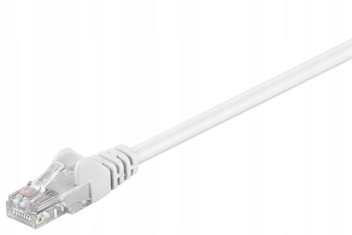 

Kabel sieciowy Lan Cat 5e U/utp RJ45 biały 2m