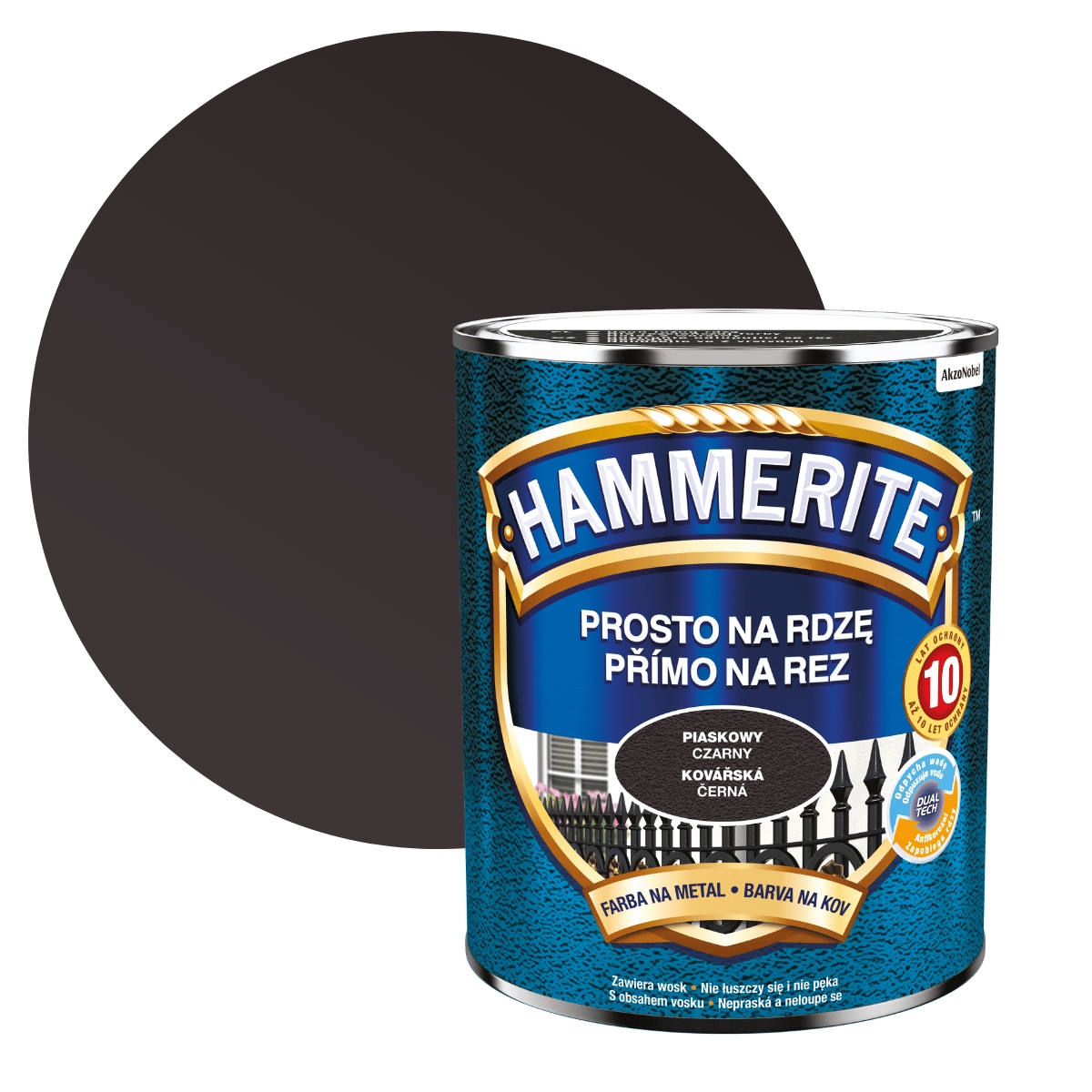 

Hammerite Na Rdzę 0,7L Czarny Piaskowy