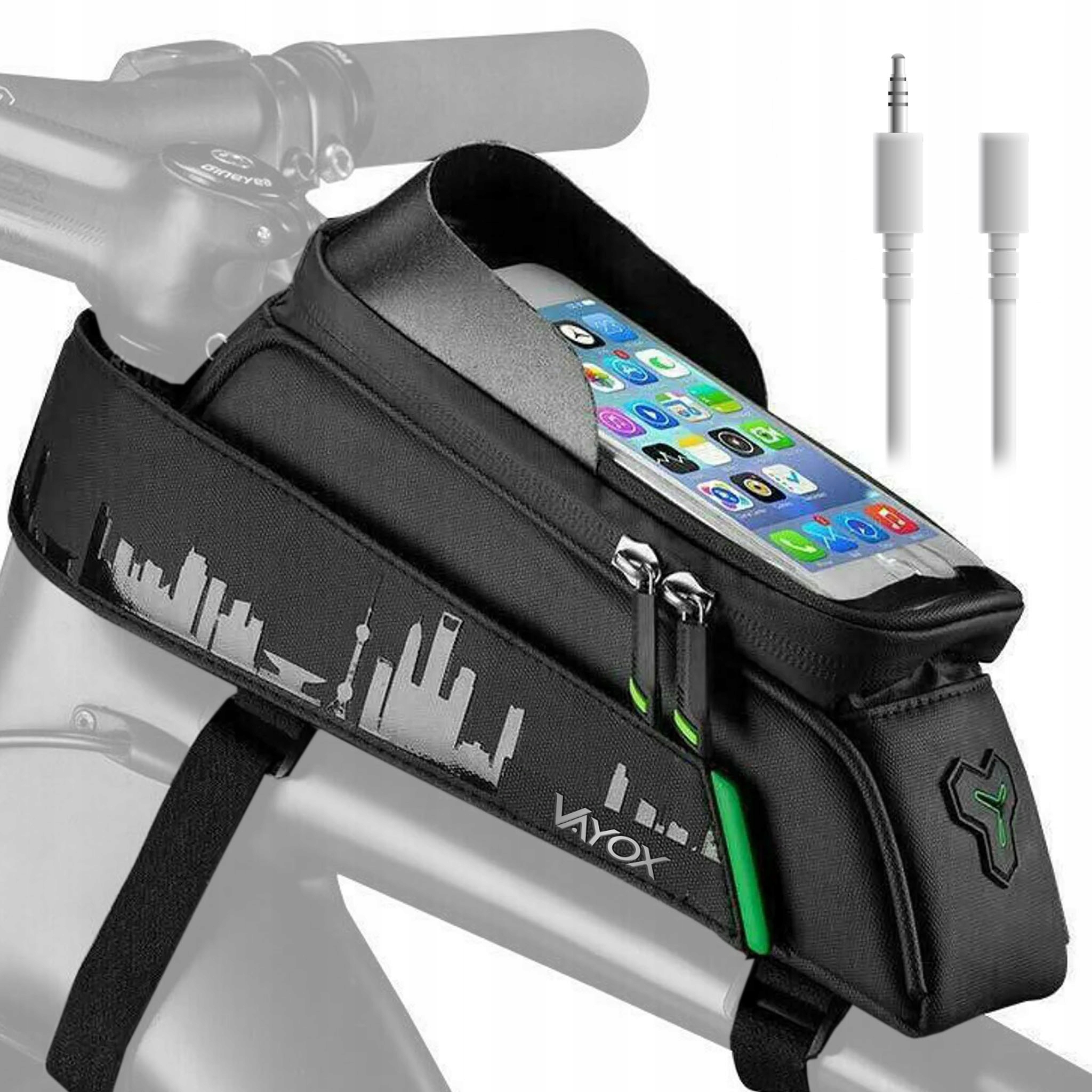 TORBA ROWEROWA SAKWA NA RAMĘ ETUI NA TELEFON SASZETKA WODOODPORNA VAYOX