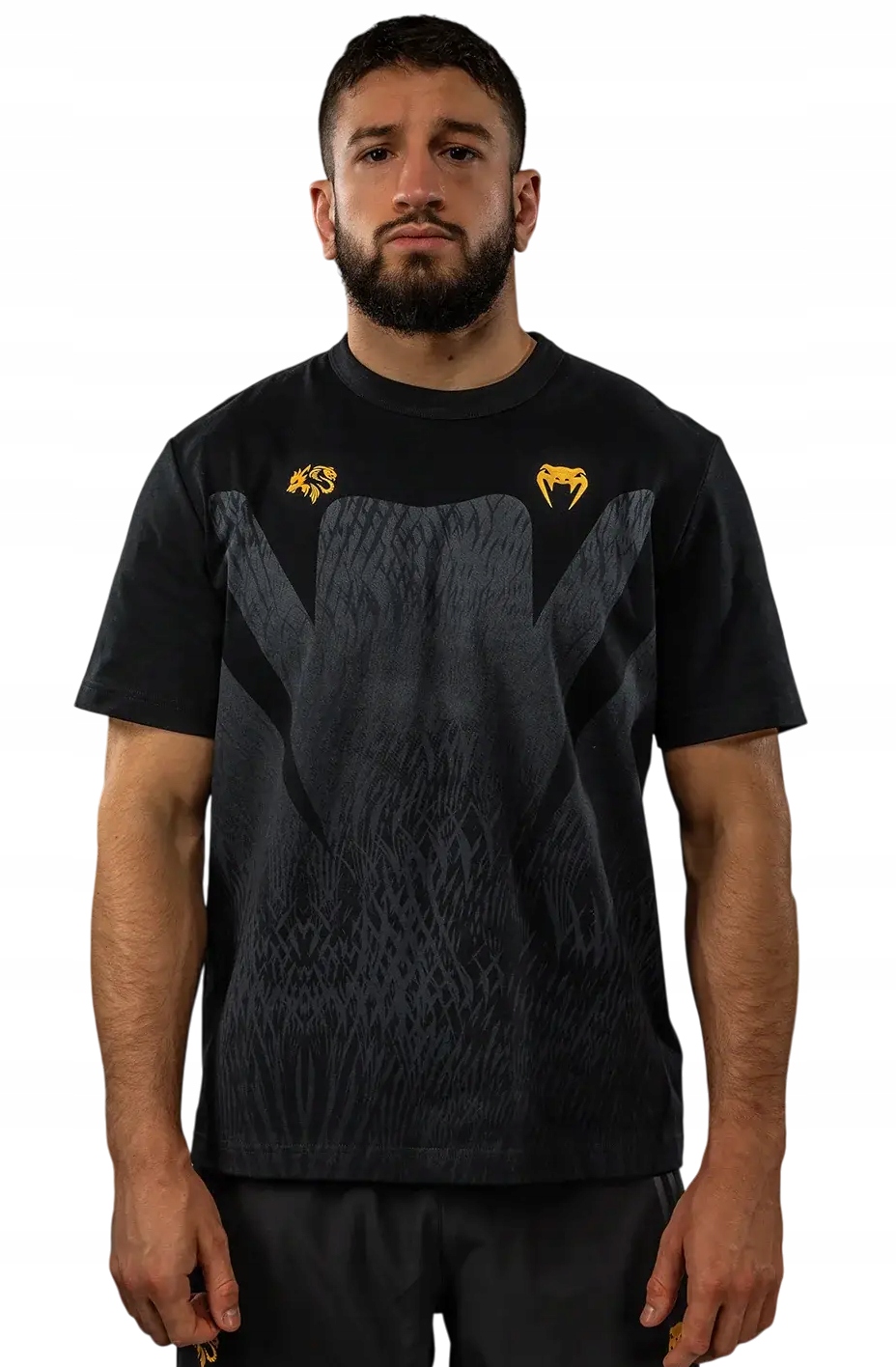 Venum x Chimaev tričko Tričko Pánské Wild Borz Black/Grey XL