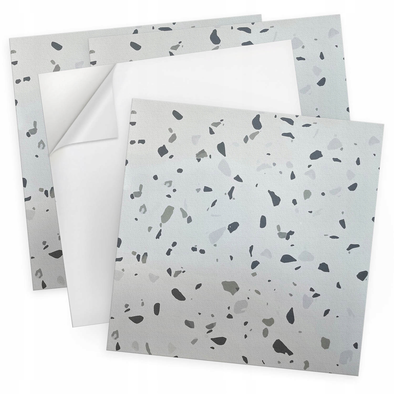 Sada Pvc vinylových panelů Abstraktní vzor s skvrnami, 4 ks 50x50 cm