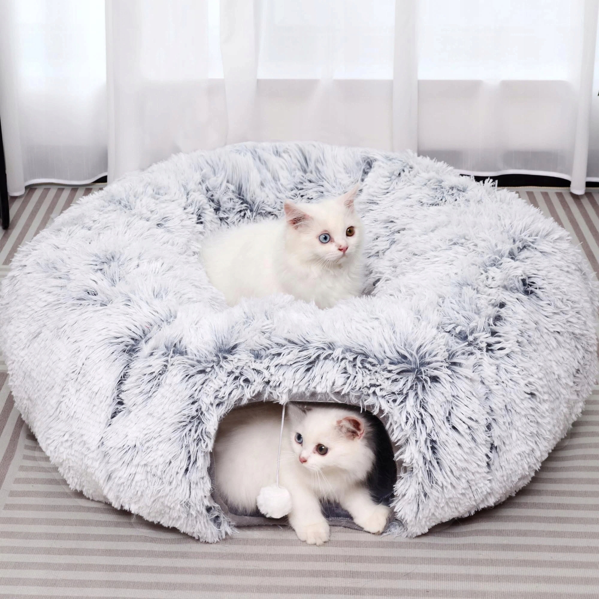 Levně Pelíškový Tunel Pro Kočky Four Seasons, Tlustý Plyš, Hračka