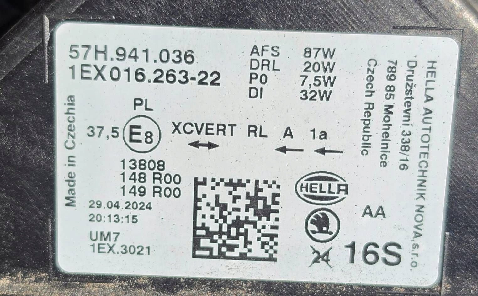 Skoda Kodiaq II 2024- crystal lighting light front right