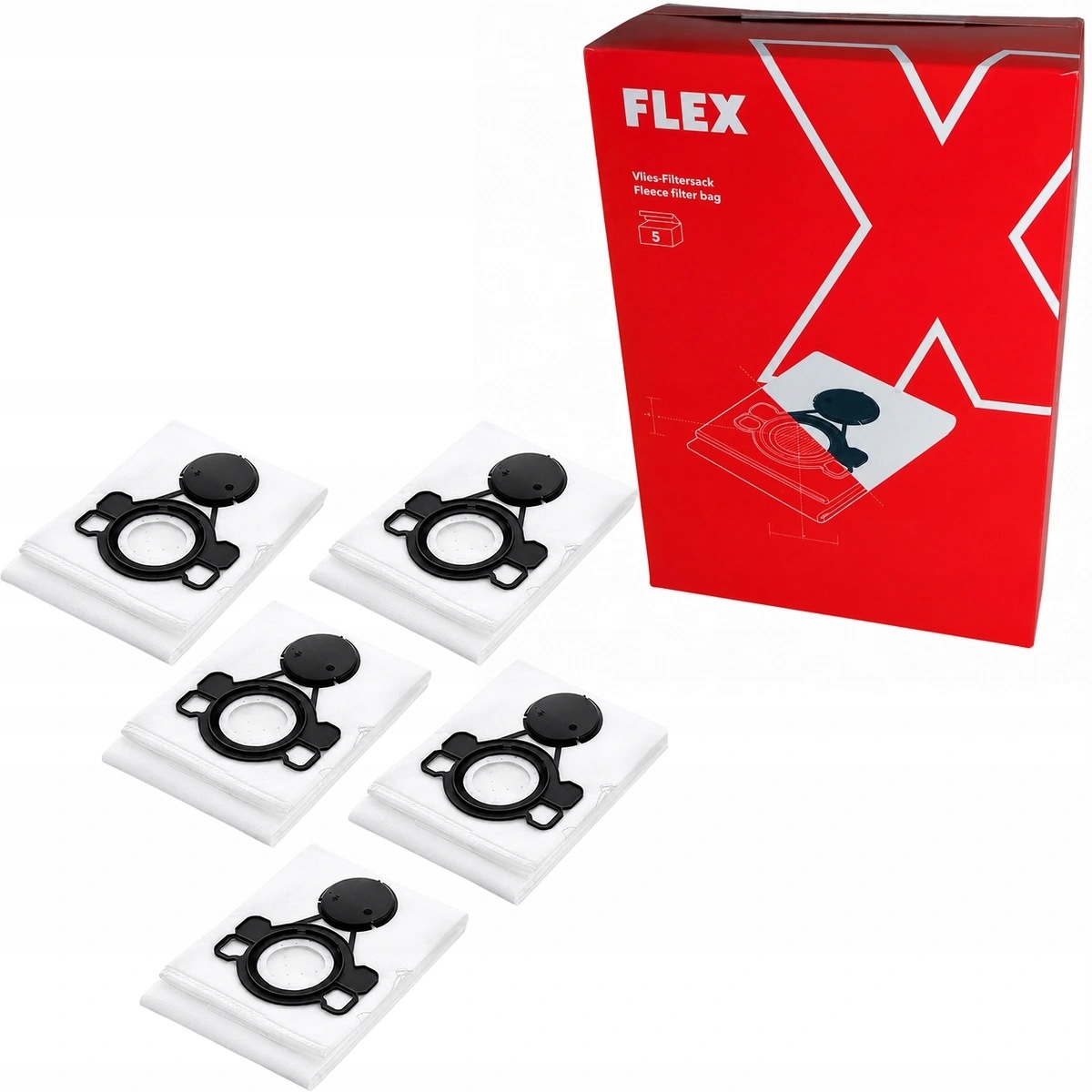 Flex Worki do odkurzacza 5szt do VC 21 25 26 L MC Fs-f Vc/e 21-26 L VE5
