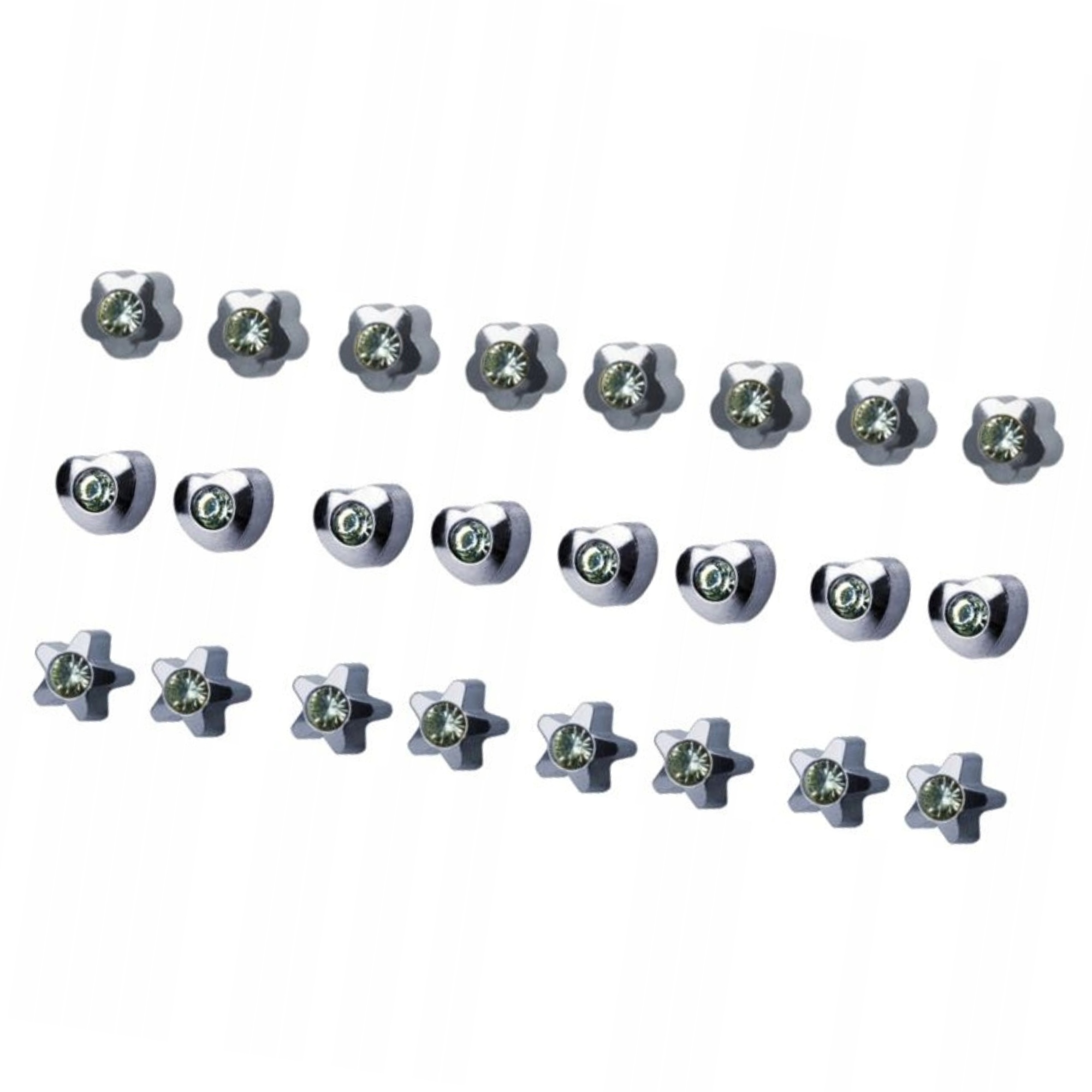 Studex Sada náušnic se stříbrnými tvary R513W-4