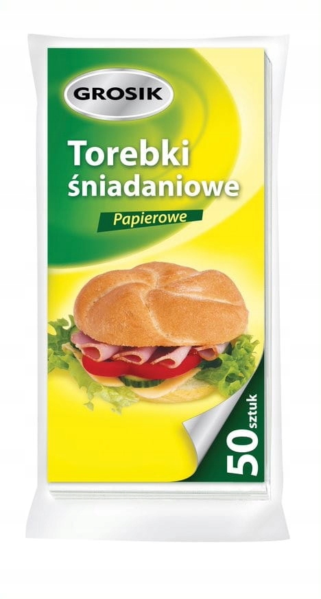 

Torebki śniadaniowe papierowe 50szt. Grosik