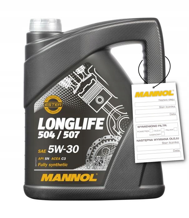 

Mannol 7715 Oem 5W30 5L Longlife 504 507 Vw Audi
