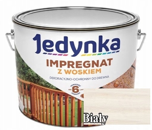

Impregnat Jedynka Do Drewna Biały 10L