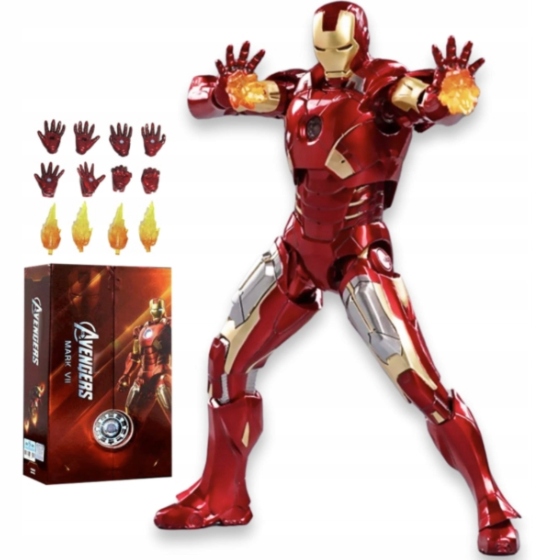 Pohyblivá figurka Iron Man Mk7 VII Avengers 18 cm Marvel Zd Toys Originál