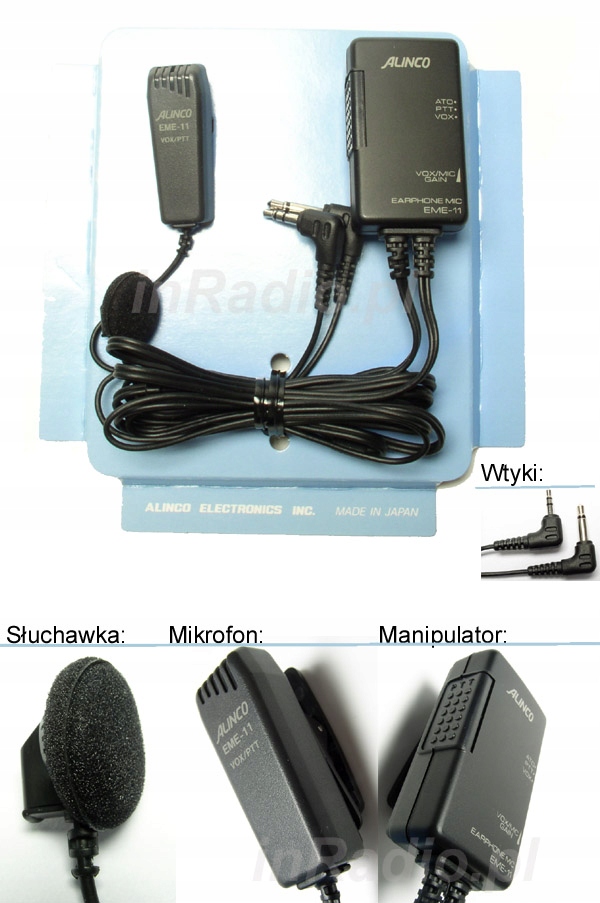 ALINCO EME-11 - Zestaw VOX