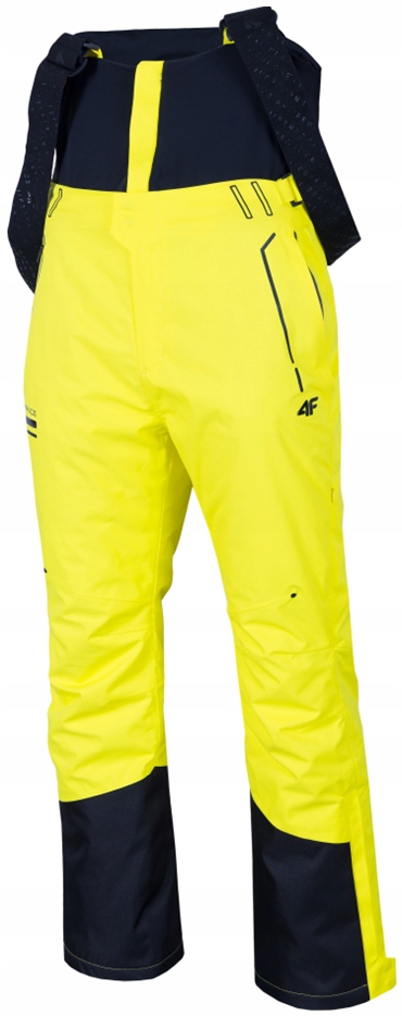4F Męskie Spodnie Narciarskie 4FPRO Dermizax 20000 SPMN150 Żółte R. XXL