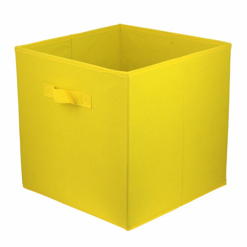

Pudełko tekstylne 31x31x31 żółte