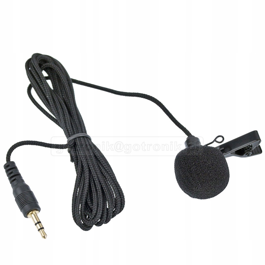 

Mikrofon z klipsem wtyk jack 3,5mm stereo