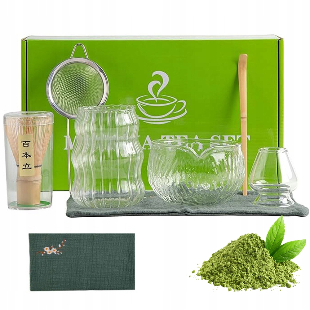 Levně 7 Ks Dárková Sada Na Čaj Matcha Ideální Dárek