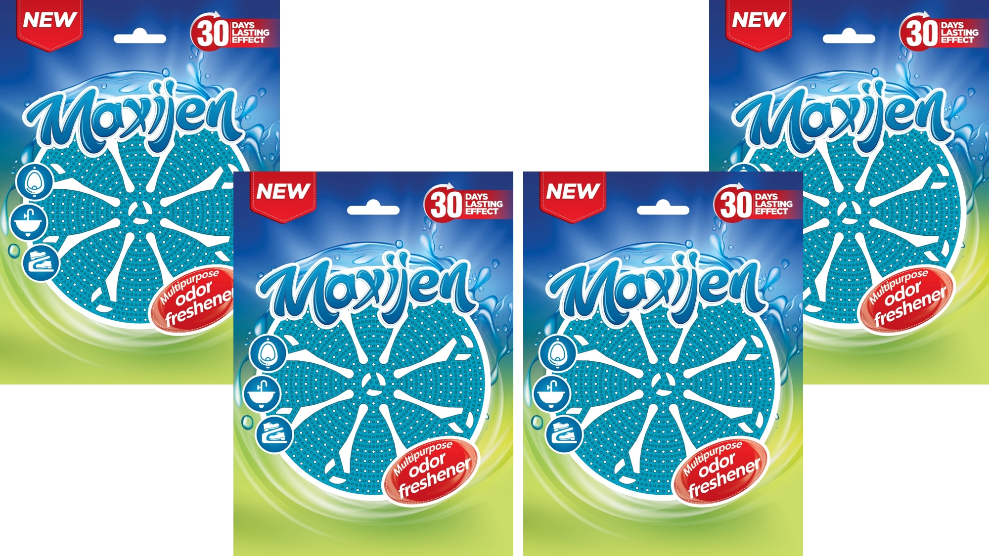 

Wkłady do pisuarów żelowe zapachowe Ocean 4 szt