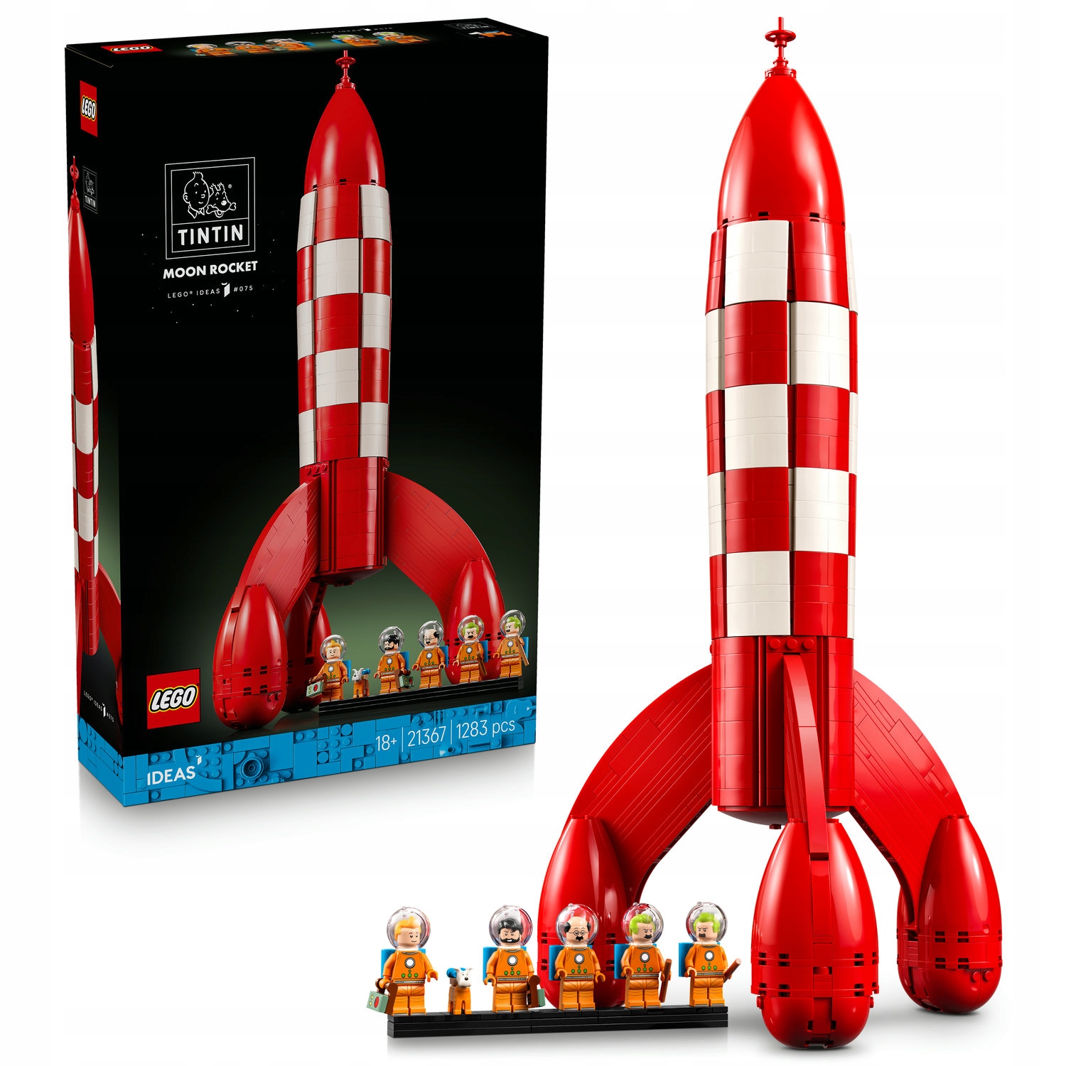 Lego Ideas 21367 Tintin a raketa na Měsíc – sběratelská sada