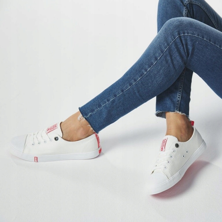 BUTY DAMSKIE BIG STAR TRAMPKI TENISÓWKI SPORTOWE Wzór dominujący logo