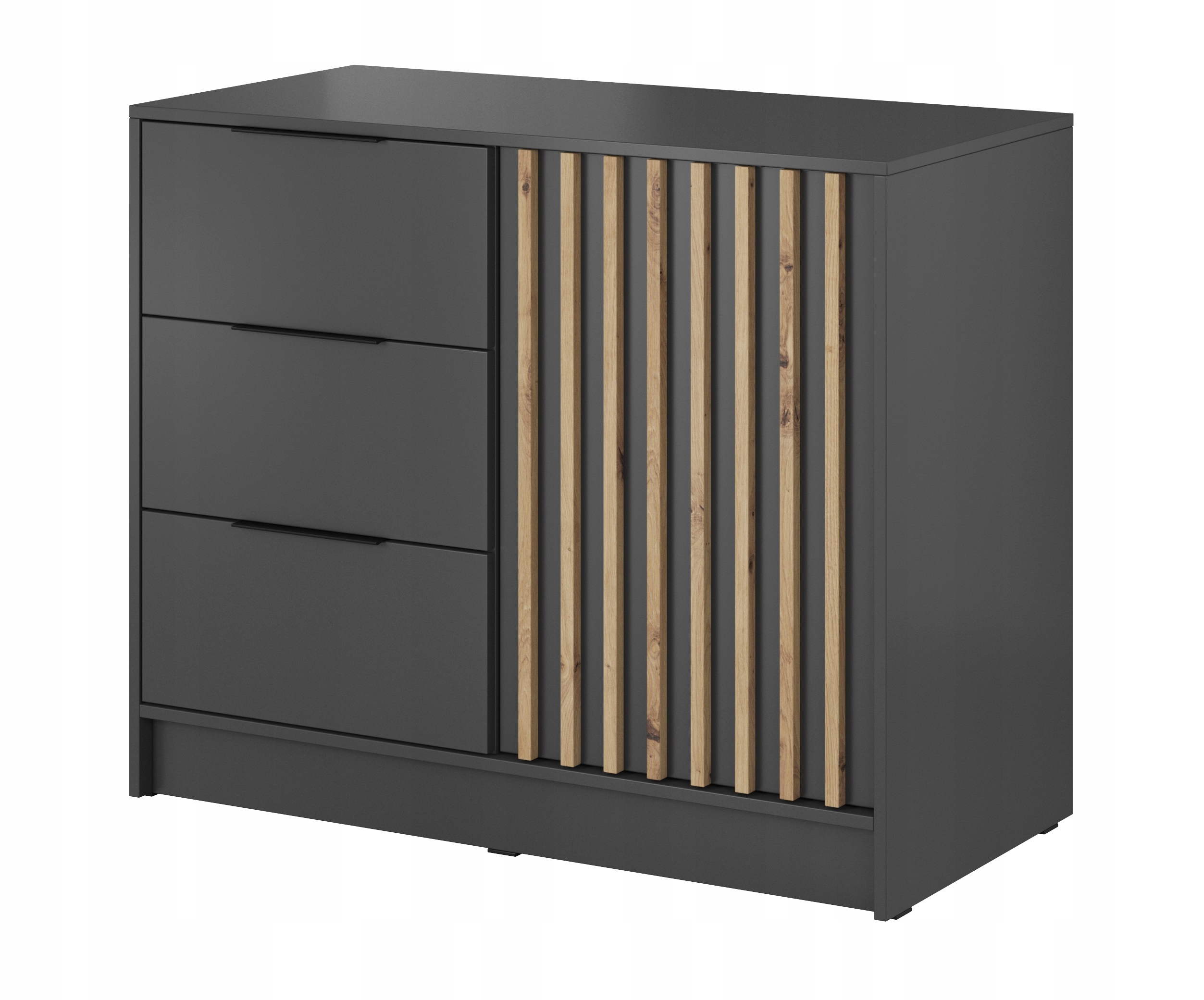 Nowoczesna komoda z szufladami lamele PARYS Marka Umeblujdom