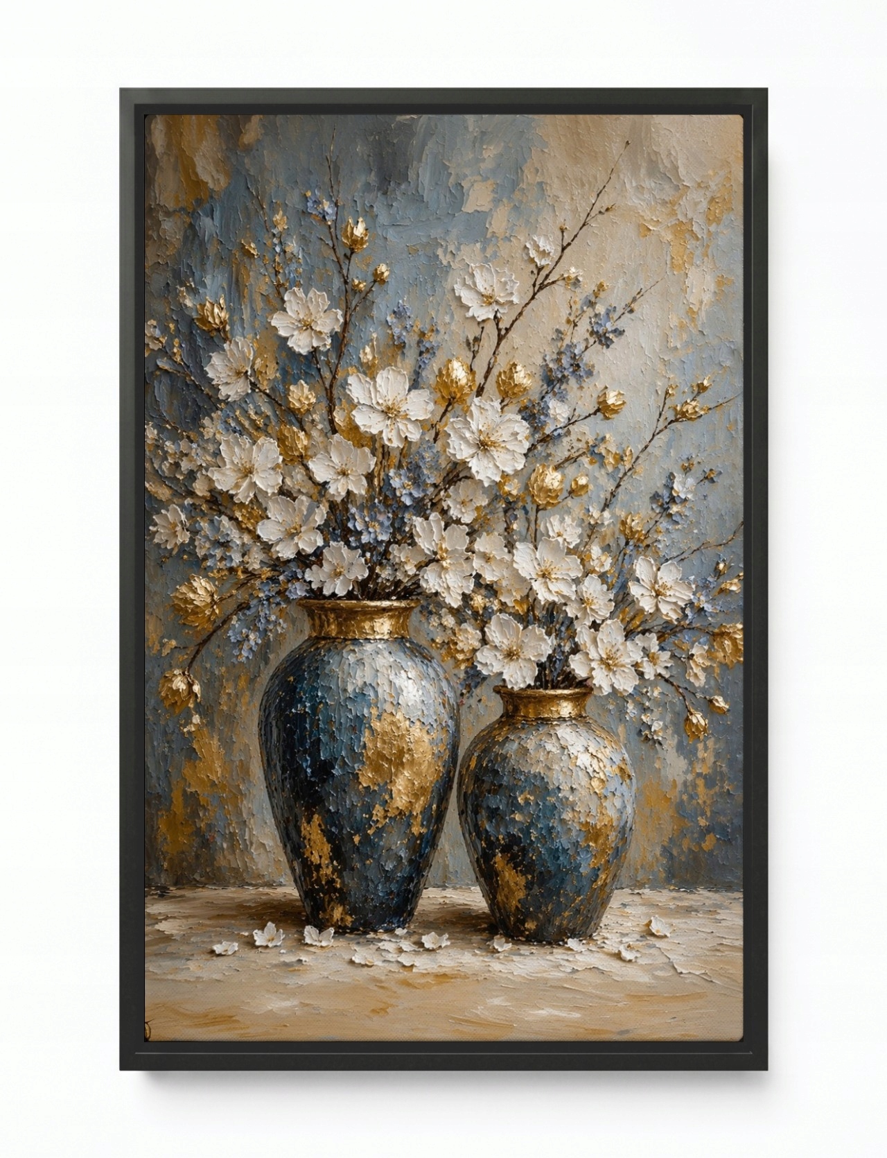 Obraz Rám Americký Box Dekorace Ozdoba Váza Květiny Kytice Glamour 40x60
