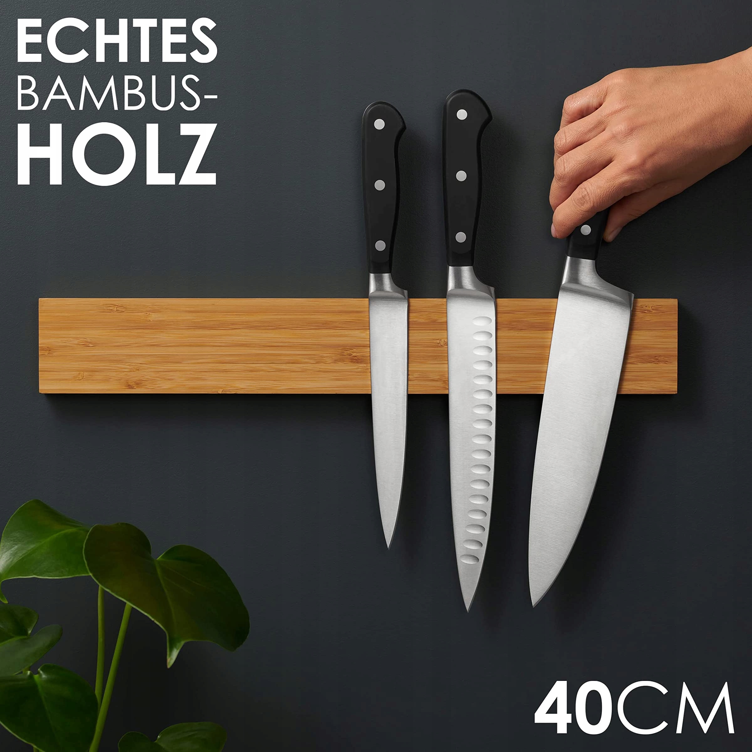 Larhn Magnetyczny Uchwyt Na Noże Wiszący 40 CM — miniatura 2