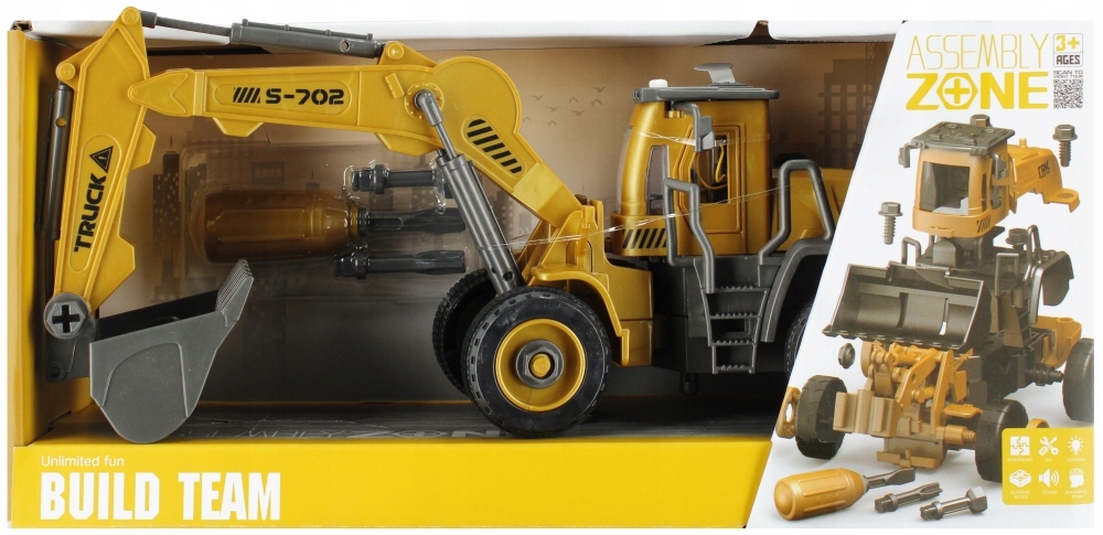 KOPARKA do SKRĘCANIA Maszyna BUDOWLANA dla dzieci MEGA CREATIVE samochód