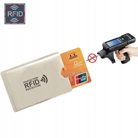 ETUI OCHRONNE KARTA KREDYTOWA RFID + GRATISY Kolor czerwony
