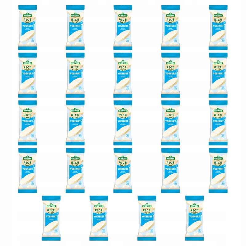 Kupiec Wafle ryżowe w polewie jogurtowej 60g X24
