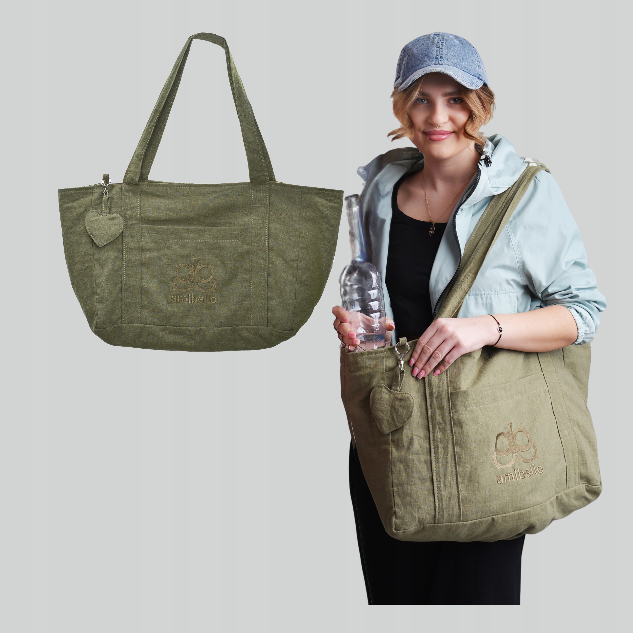 Dámská taška Shopper Plážová taška Rameno Zeleň Městská Sportovní