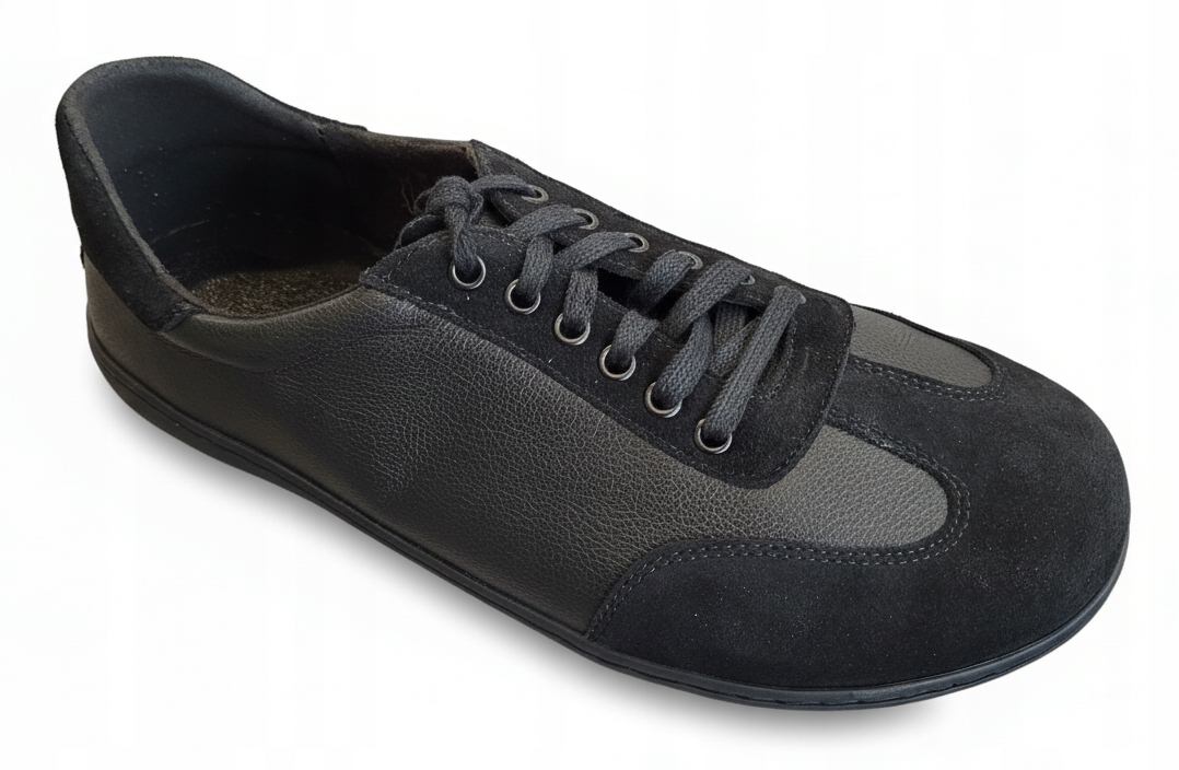 Pánské kožené boty Wasak 0742, černé, šířka H, vel. 44