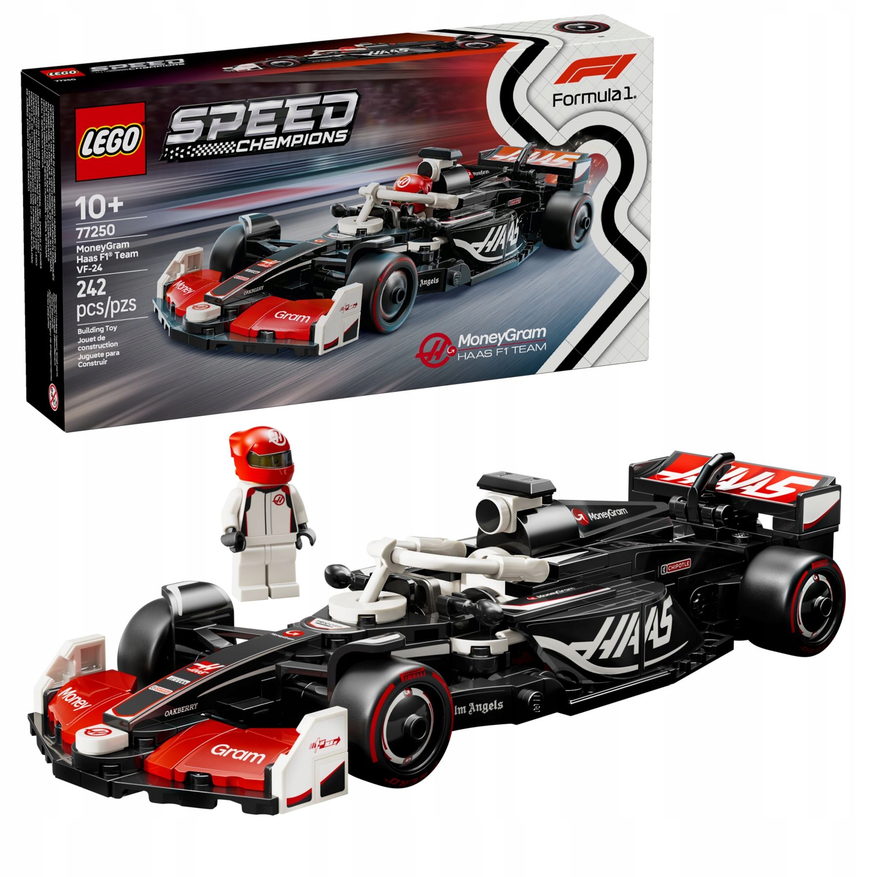 stavebnice Lego Speed Champions 77250 Formule F1 MoneyGram Haas Team VF-24