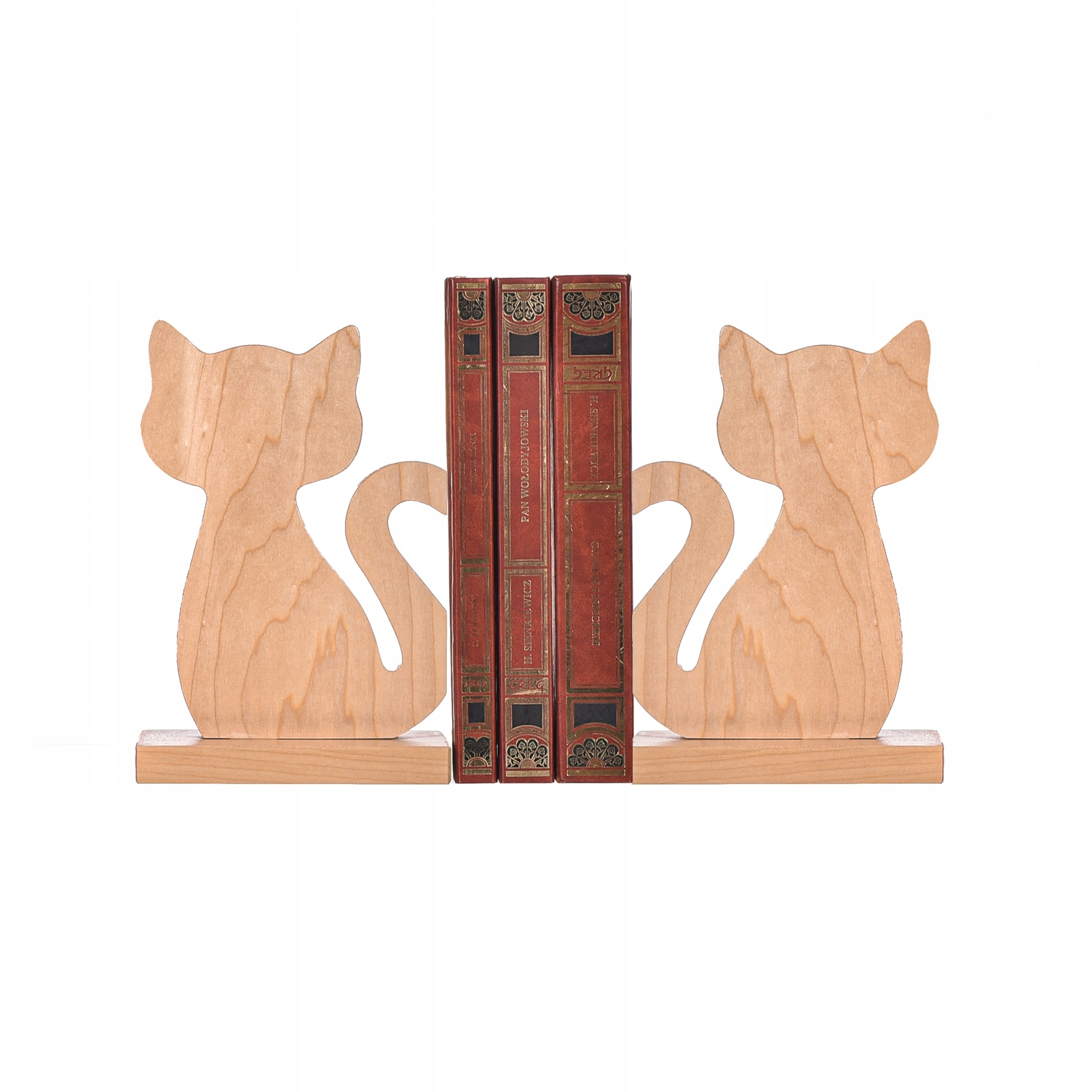 Jasne drewniane podpórki na książki (kotki) Kod producenta PlayWoodThings