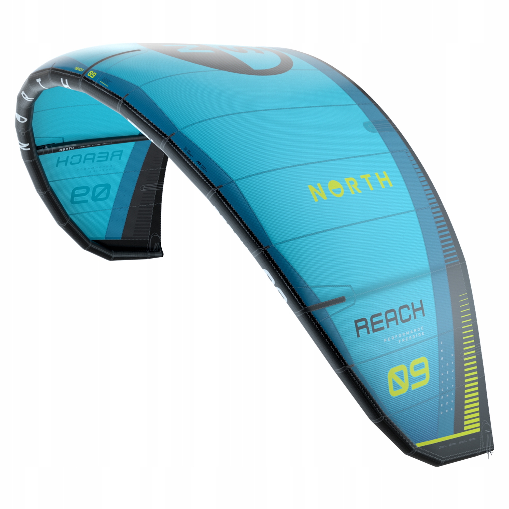 Létající drak North 2026 Reach Turquoise – 8 m2