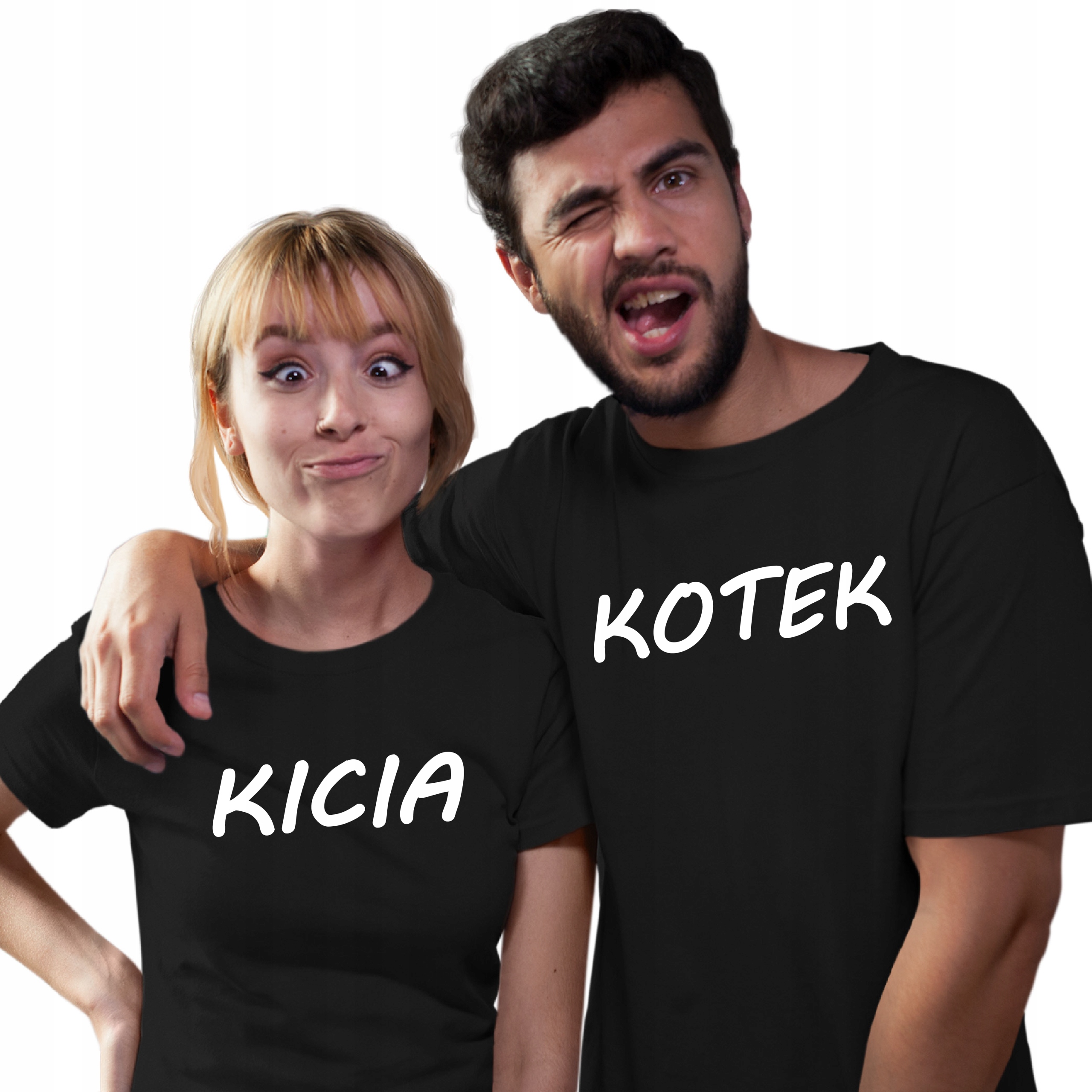 

Zestaw Koszulka Na Walentynki Kicia I Kotek Nadruk