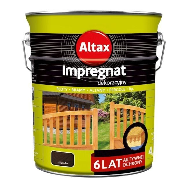 Altax Impregnat do drewna Dekoracyjny 6 lat ochrony 4,5l Palisander