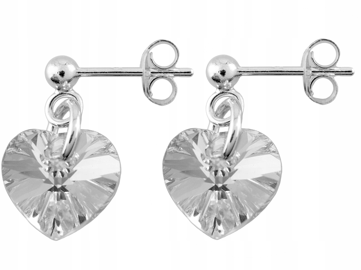 

Versil kolczyki sztyfty serce Swarovski Srebro 925