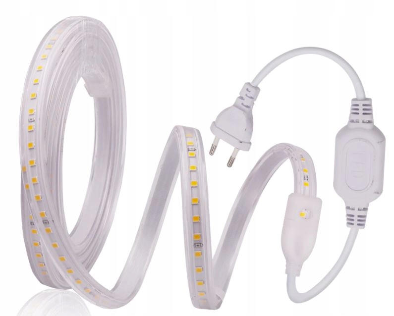 

2835 Taśma Wąż IP67 100 Led zestaw 15m 230V Ciepła
